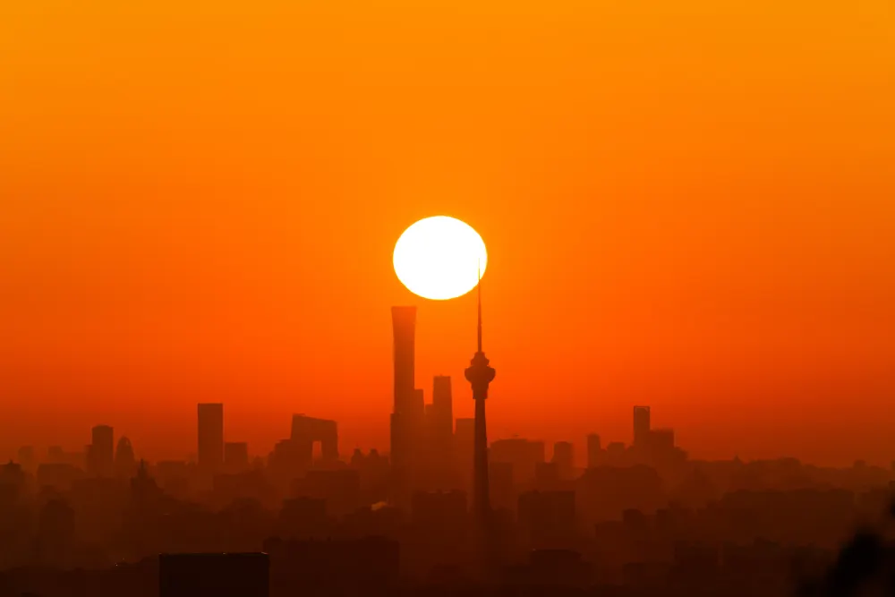 Daybreak over Beijing